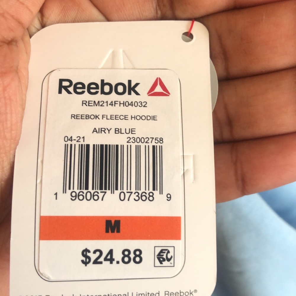 Blue Reebok hoodie - Picture 3 of 4